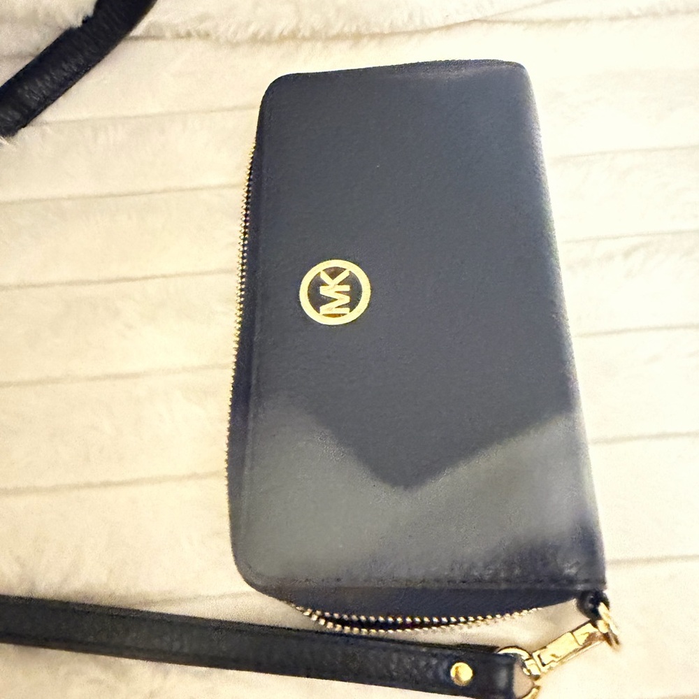 Michael Kors Black and Gold Wallet